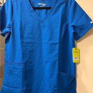 Momentum Blue Scrub Top